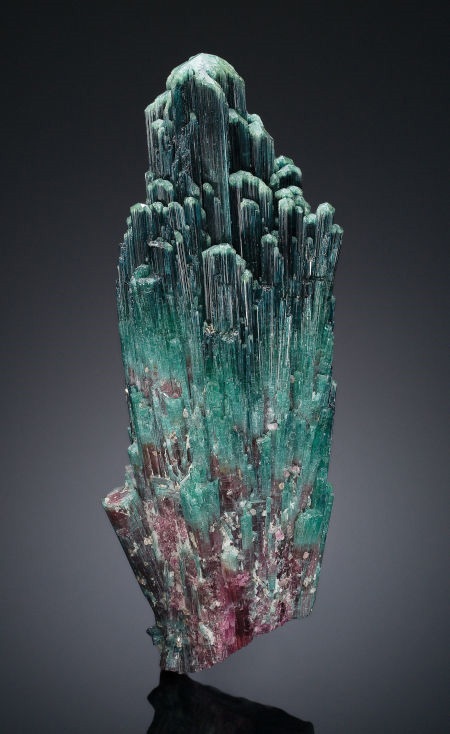 green Tourmaline crystal e